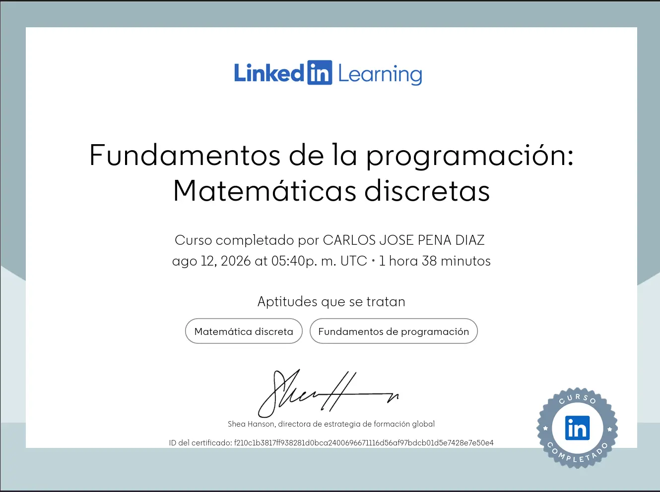 Fundamentals of Programming: Discrete Mathematics